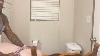 BREAKING IN OUR NEW BATHROOM WITH DEEP BBC BACKSHOTS!!