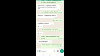 Chat erotica con la porca di mia moglie - Dialoghi italiani