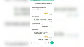 Chat erotica con la porca di mia moglie - Dialoghi italiani