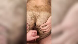 Breeding a hot hairy hole of gay stranger stud