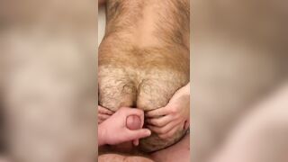 Breeding a hot hairy hole of gay stranger stud