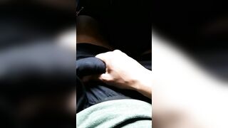 Male solo Stroking my big black cock