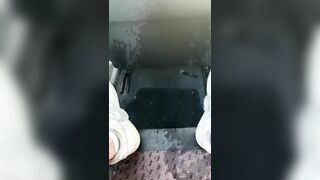 Pissing against my car seat