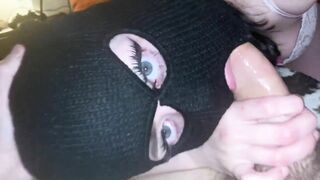 Whore gets her skull FUCKED | Ski Mask