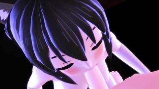 【SEX-MMD】Fellatio Azusa【R-18】