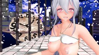 【MMD】Haku danced Valenti again - Orgasm in the end【R-18】