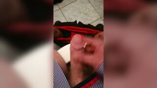 Big cock masturbate after work