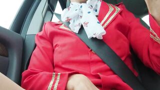 Air hostess Taxi Masturbation - Cosplay - Serenexx ????