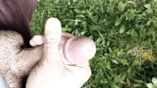 Public cumshot / forest