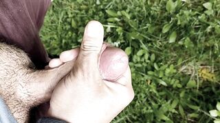 Public cumshot / forest