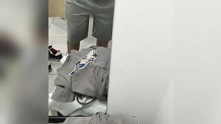 UNDRESSING ROOM - Riscky masturbation over mirror