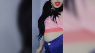 cute teen dancing in front of the camera ( ass and vagina close up)