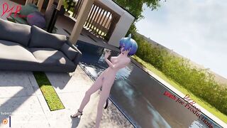 Sexy Nude Neko Mia Shake it Blender MMD 1514