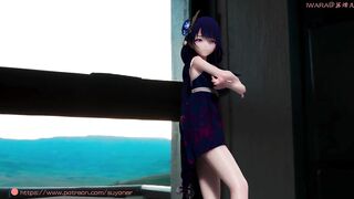 0075 -【R18-MMD】Genshin Impact 原神 Raiden Shogun 雷电将军 - wiggle wiggle