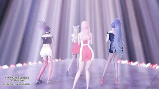 MMD G Reyish - KKILI KKILI Sexy Kpop Hot Dance Ahri Kaisa Seraphine KDA League of Legends