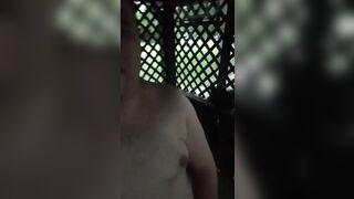 Masturbating outside almost caught