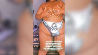 EBONY BBW STRIPTEASE AND CREAMY DOGGYSTYLE VVENUS1994