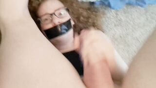 Tape Gag and Self Facial