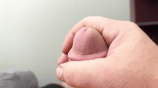 Slow motion jerk off slow hot cumshot man stroking cock