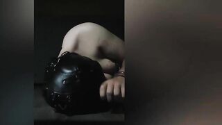 BLINDED AND CUFFED Sensory deprivation training and cuffed for 1 HOUR