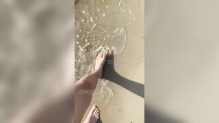 Public Beach Feet Worship Foot Scrub Leaks