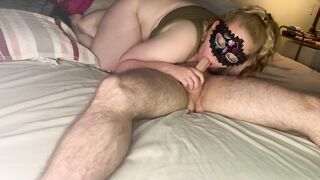 Listen And Enjoy The Way She Gags On My Cock