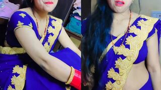 Blue Colour Saree Me Nangi Hairy Sex Full Hd Voice Porn video