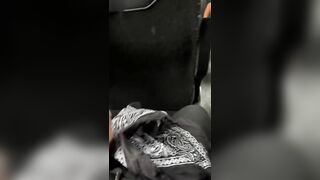 Getting handjob in a public bus almost got caught