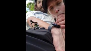 Instructor pulls out his cock on golf course, I put it in my mouth