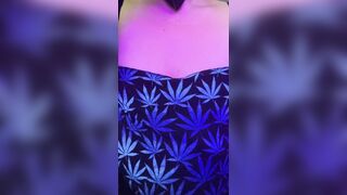 Canna Titties Smoke break and Cloths pin training my tits