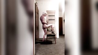 undressed sensual dance of a naked girl