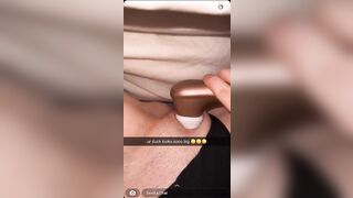 Horny Snapchat Teen using satisfyer pro vibrator