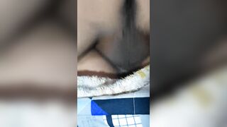 Hot close up missionary throbbing creampie