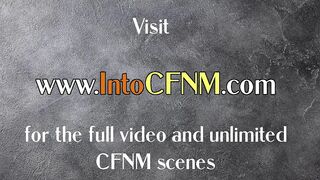 CFNM MILF and mature femdoms suck and jerk lucky cock