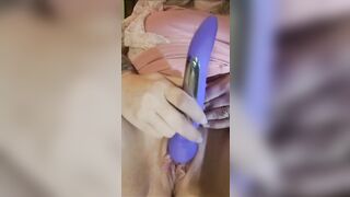 Pussy play with new toy