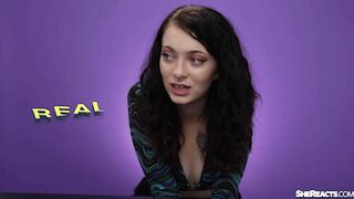 REAL OR FAKE Huge Cumshot Edition She Reacts