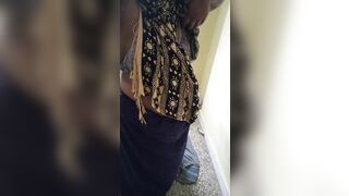 Anthra aunty wearing dress