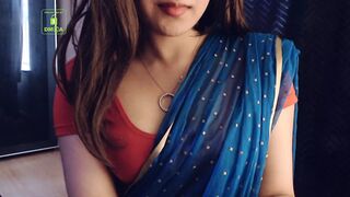 Cammodel BadGirlLHR in Saree