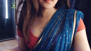 Cammodel BadGirlLHR in Saree