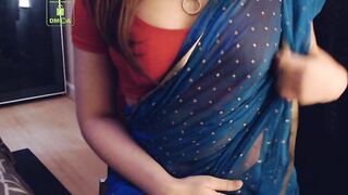 Cammodel BadGirlLHR in Saree