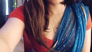 Cammodel BadGirlLHR in Saree