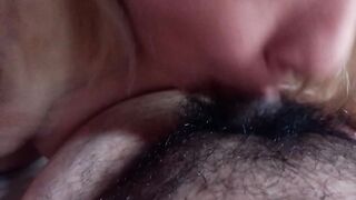 Silly 18yo Stepsis Licks Cum from my Tiny Dick!