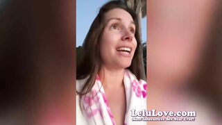 Babe flashes pussy while watching rocket launch, celebrity crushes, doing makeup & more - Lelu Love