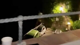 Balcony Blowjob in Amalfi, Italy. Cum Swallow