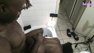 Doggystyle Sex with Sexy Amateur Homemade Ebony Milf