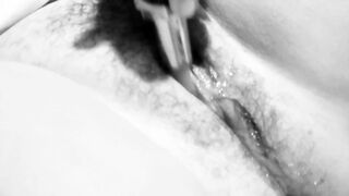 Black and white masturbation