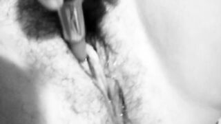 Black and white masturbation