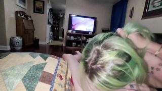 Wifey On Her Knees Blowjob & Porn on TV