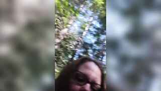 off-road forest quickie with  a beautiful cumshot