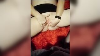 Fingering my pussy and ass using sex toy